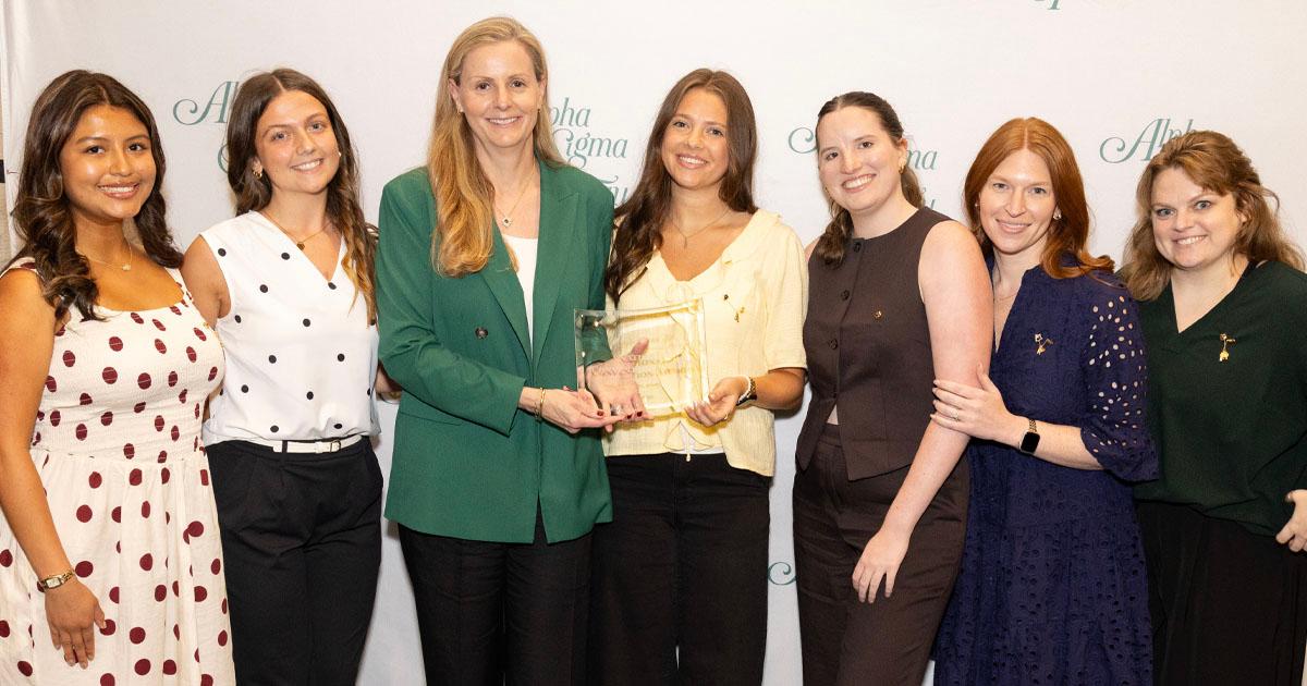 SU's Alpha Sigma Tau Chapter Earns National Recognition